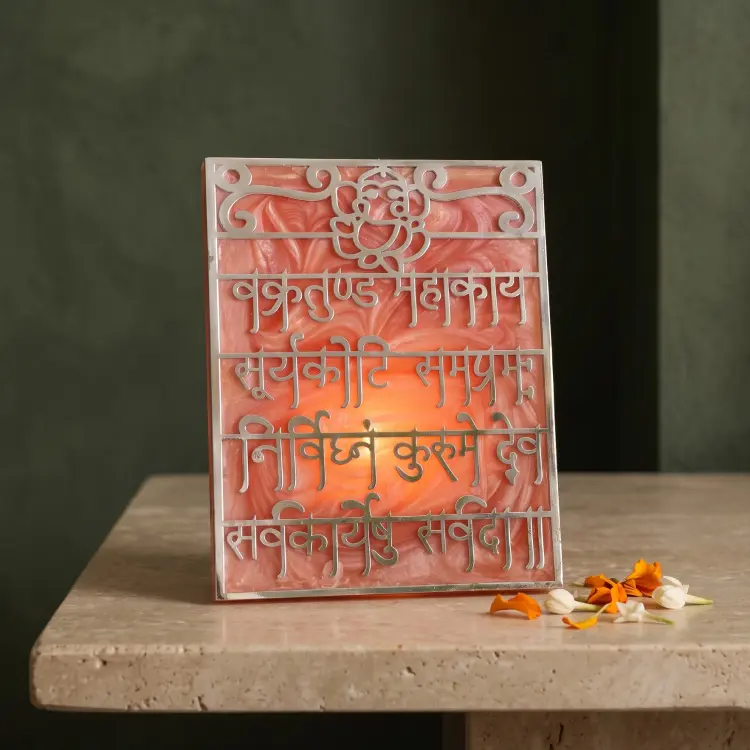 Ganesh Mantra Tealight Holder